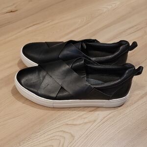 J Slides Black Slip-On Sneakers